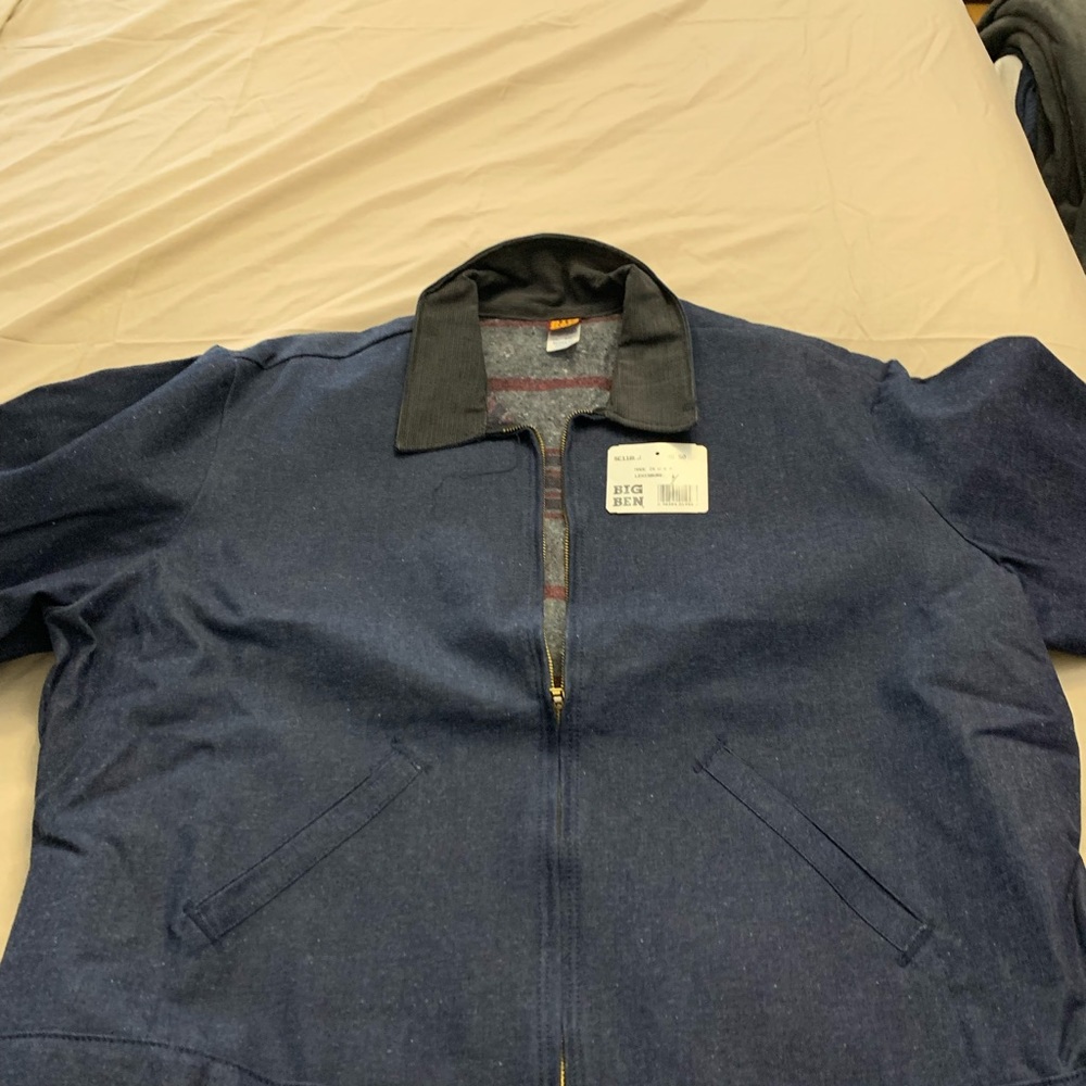 BIG BEN DENIM BLANKET LINED JACKET IN SIZE 50 REGULAR NEW OLD STOCK
